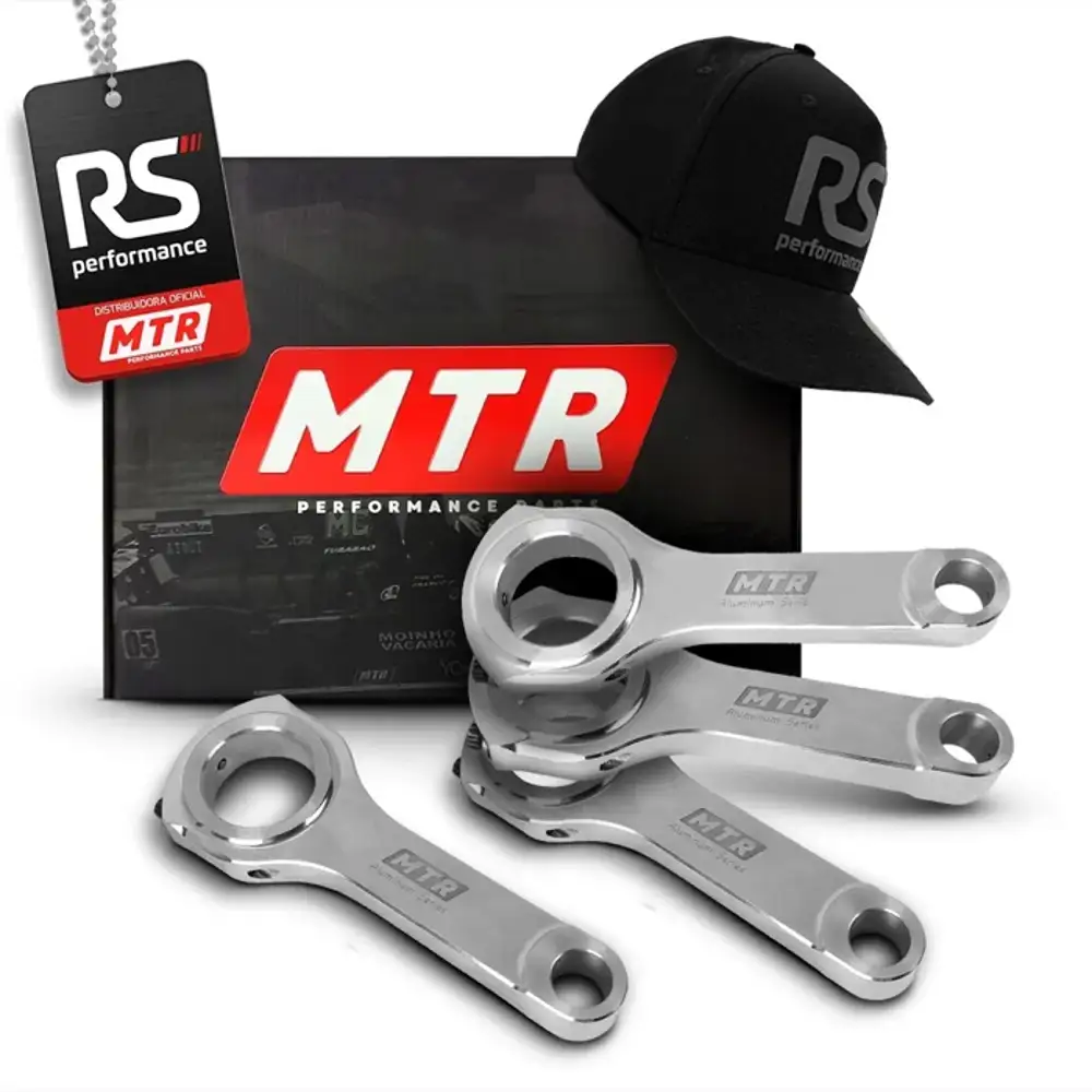 Kit 4 Bielas Mtr Vw Ap Aluminiun Series 159mm Pino 22 1200cv