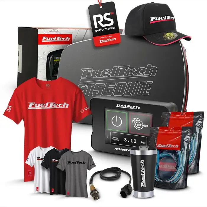 Módulo de Injeção Ft550 Lite Com Chicote Motor Traseiro + WideBand Nano Pro + Sonda Bosch 4.9