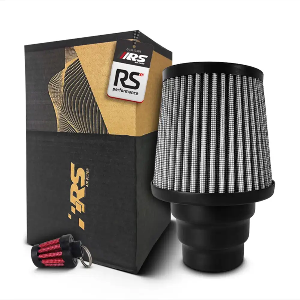 Filtro De Ar Esportivo Duplo Fluxo Prata 2,25 2,5 2,75 Pol