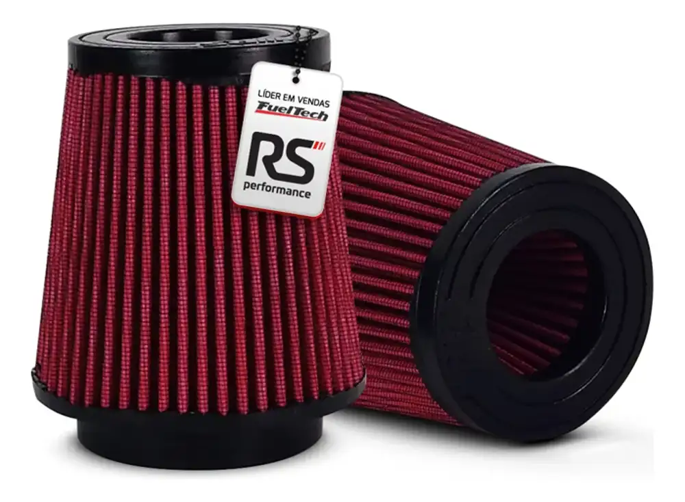 Kit Intake Filtro Esportivo Vw 1.4 Tsi Duplo Fluxo Vermelho