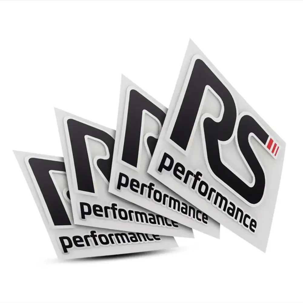 ADESIVO RS PERFORMANCE LOGO CROMO 9,5X8