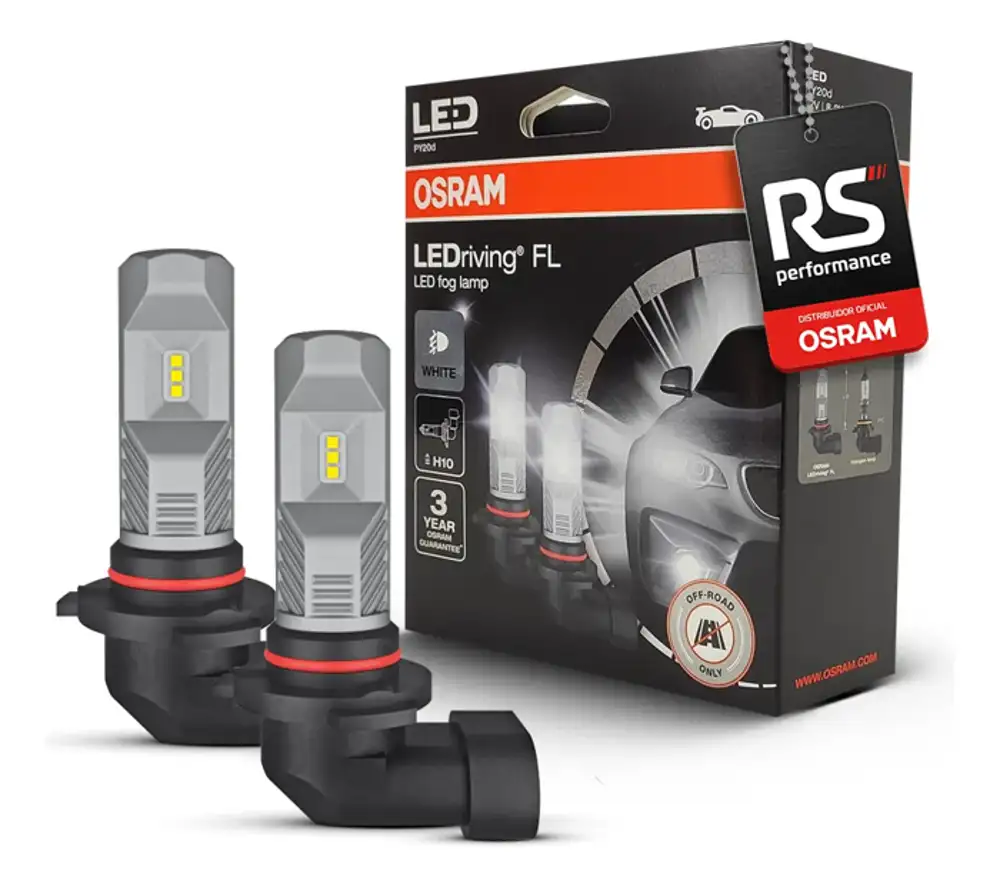 Kit Par Lâmpada Led Osram H10 Ledriving Py20d Luz De Neblina