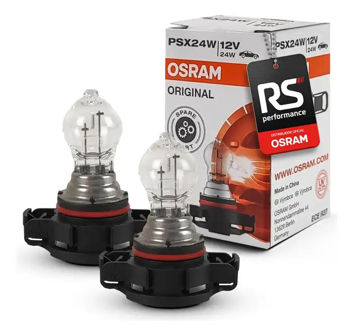 Kit Par Lâmpada Auxiliares Halógena Psx24w Osram Luz Neblina