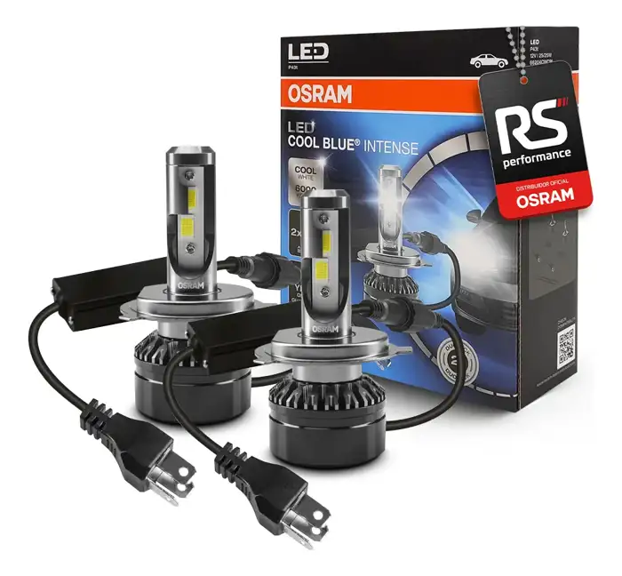 Kit Par Lâmpadas Led Osram H4 P43t 6000k Farol Neblina