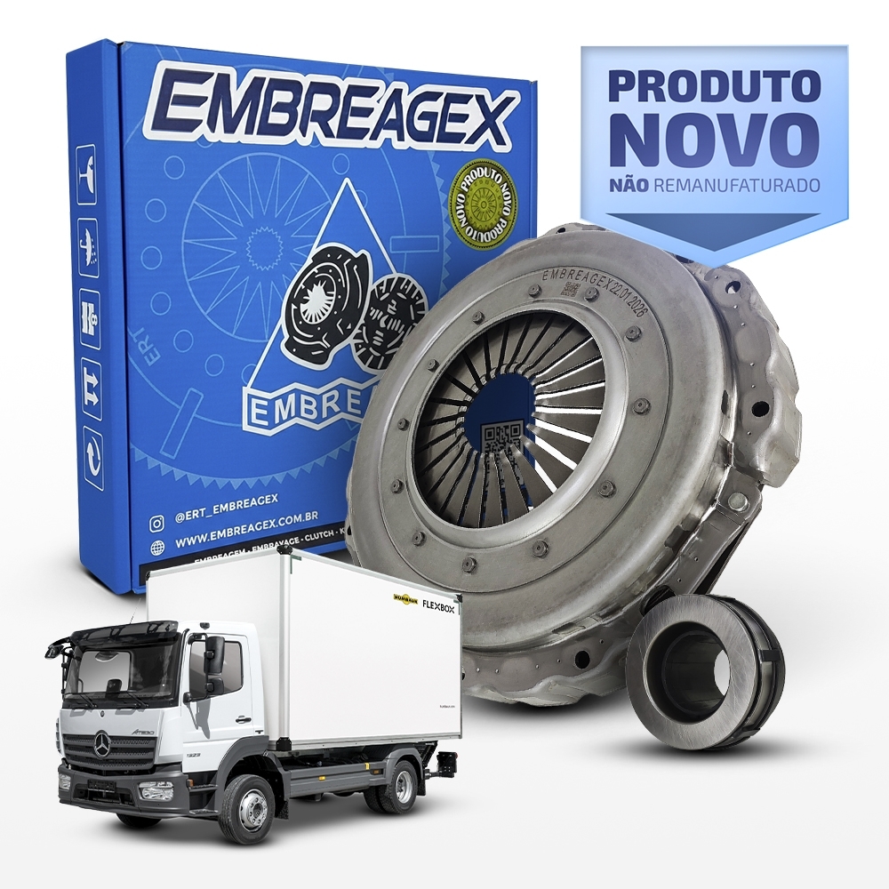 Embreagem Mercedes Atego/Atron/1620/1622 395mm OM 904/06/24