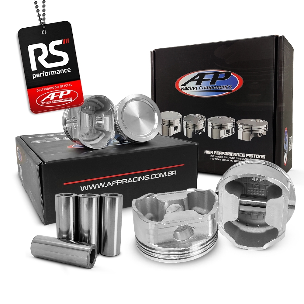 Kit 4 Pistão Gm/fiat Família 1 Sohc 1.8 Turbo Pinos + Anéis