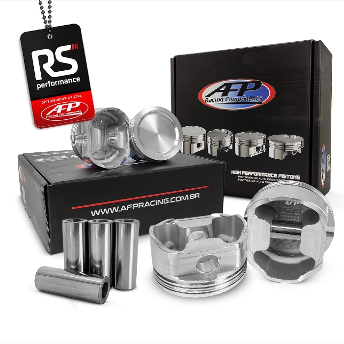 Kit 4 Pistão Gm/fiat Família 1 Sohc 1.8 Turbo Pinos + Anéis