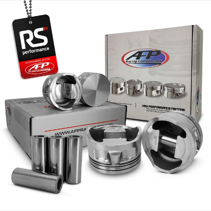 Kit 4 Pistão GM Chevette 1.6 83.5 Para Biela Fiat 128,5mm