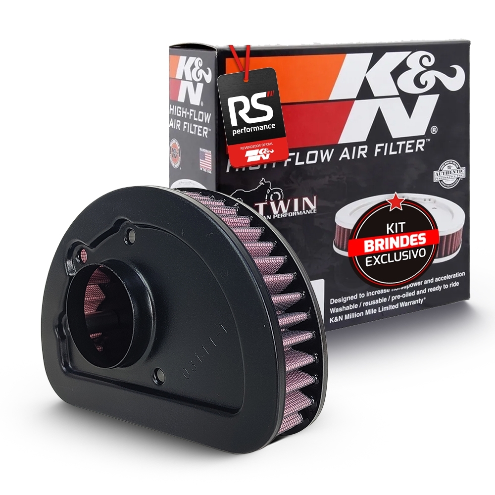 Filtro Esportivo Inbox K&N Harley-Davidson Big Twin 103 CI de 2014 a 2017 Linha Softail e Touring