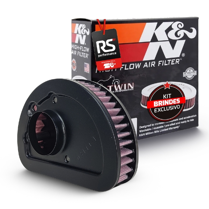 Filtro Esportivo Inbox K&N Harley-Davidson Big Twin 103 CI de 2014 a 2017 Linha Softail e Touring