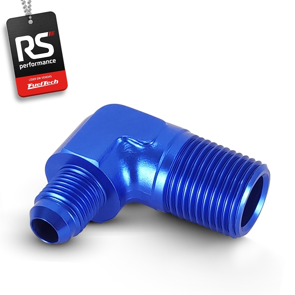 Niple 90º Tamanho 6an - 1/2 Npt