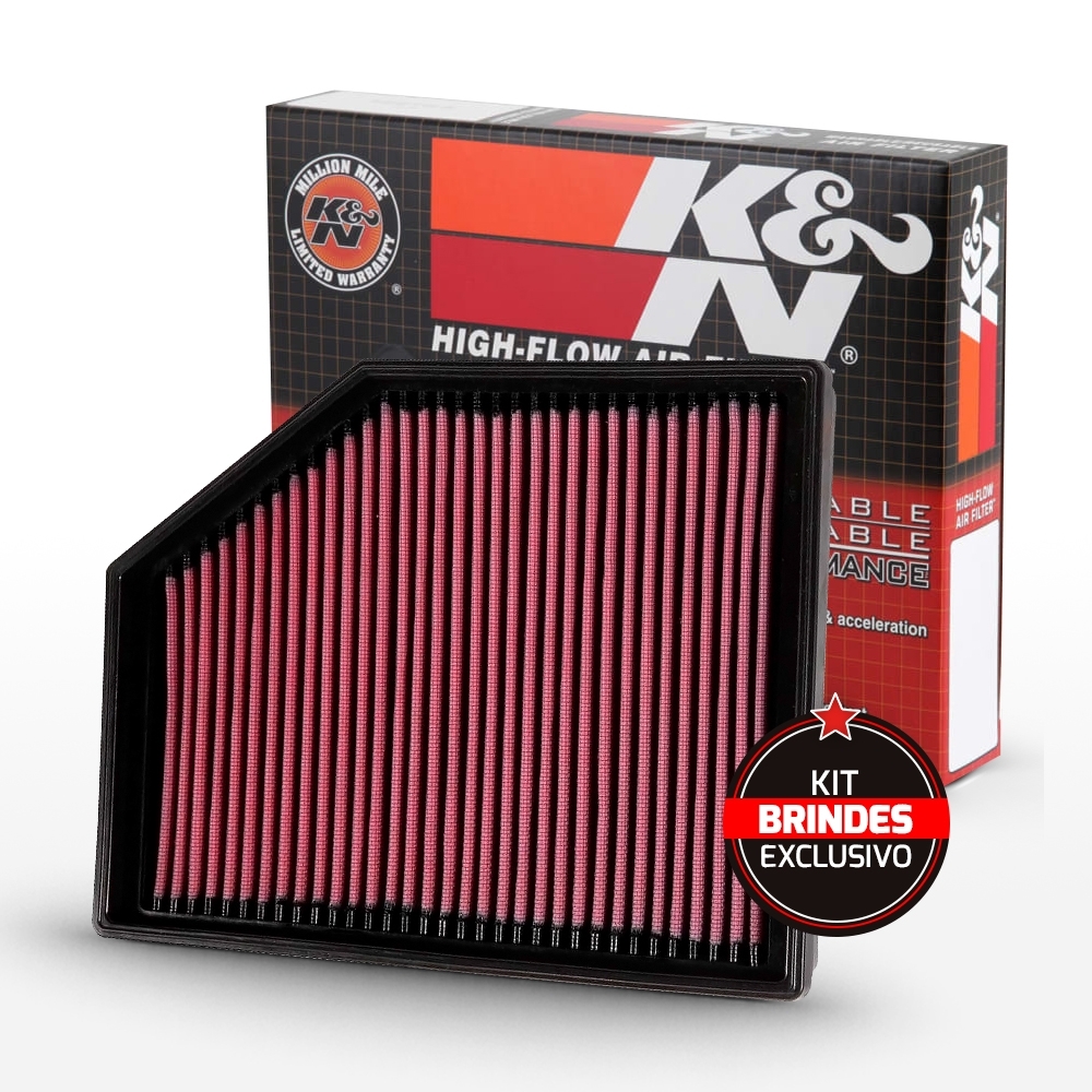 FILTRO DE AR ESPORTIVO K&N VOLVO V40 1.5/2.0 2015 A 2020 33-3055