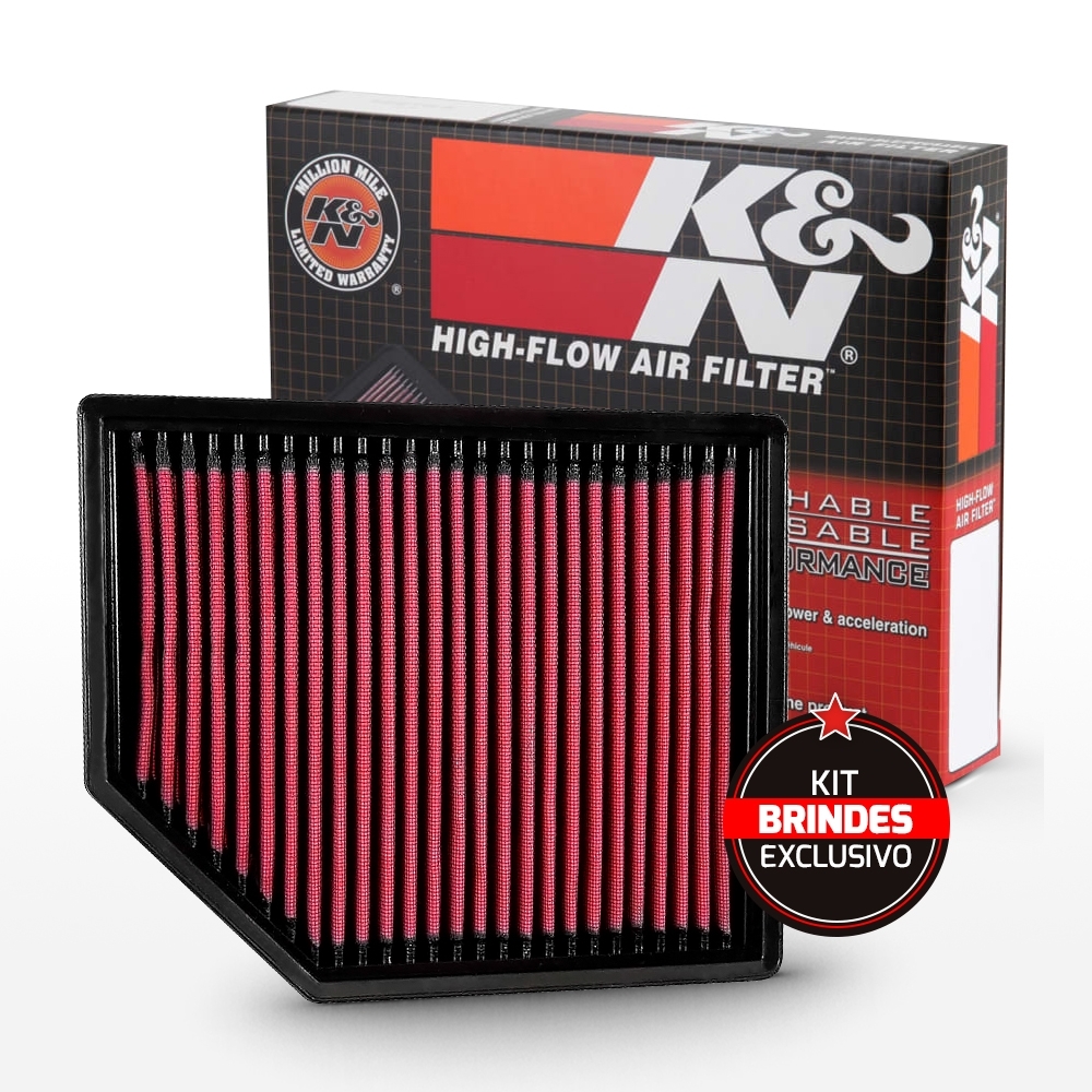 FILTRO DE AR ESPORTIVO K&N VOLVO S60 S90 V60 V90 XC60 XC90 2.0 2016 EM DIANTE 33-3065