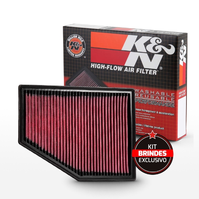 FILTRO DE AR ESPORTIVO K&N BMW SÉRIES 5 / 7 / 8 X3 X4 X5 X6 X7 2.0L L4 E 3.0L L6 DE 2015 EM DIANTE 33-3079