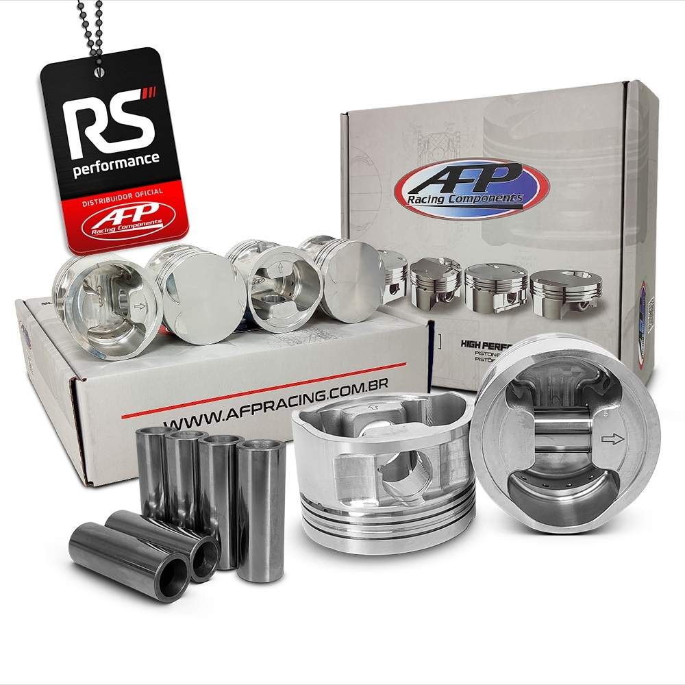 Kit 6 Pistão BMW 325I 2.5 M50B25TU Plano C/ Cava Pino 22 + Anéis + Travas