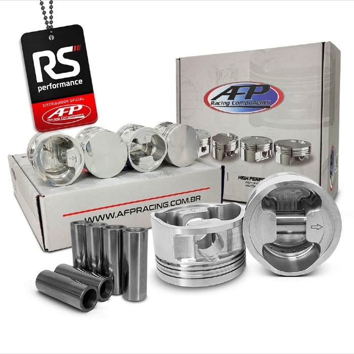Kit 6 Pistão BMW 325I 2.5 M50B25TU Plano C/ Cava Pino 22 + Anéis + Travas