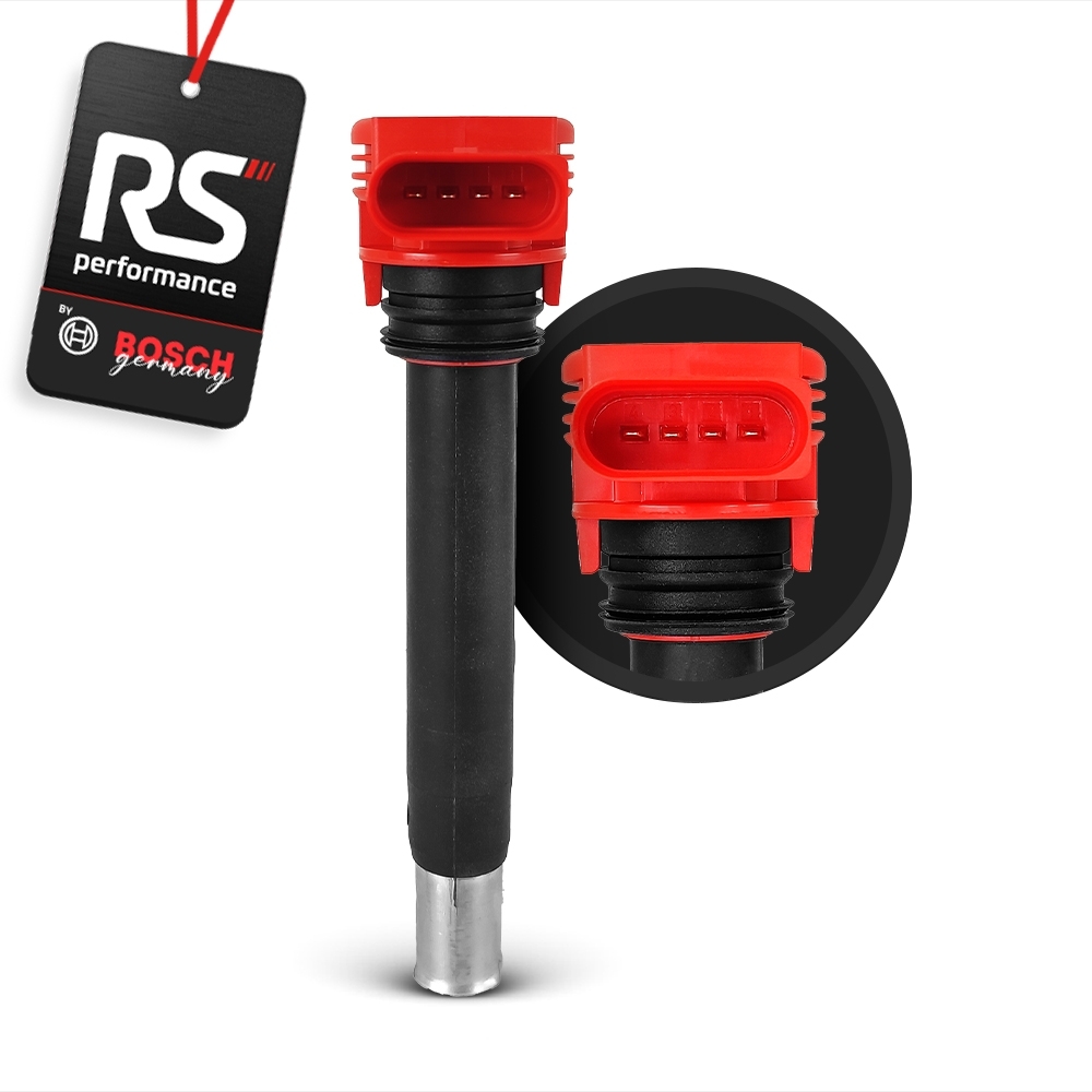 4 Bobinas De Ignição Red Bosch Audi R8 Original 221 604 800