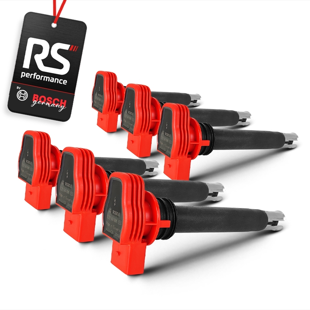 6 Bobinas De Ignição Red Bosch Audi R8 Original 221 604 800