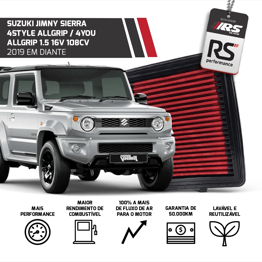Filtro Esportivo Inbox Suzuki Jimny Sierra 1.5 16v 2019 +			
