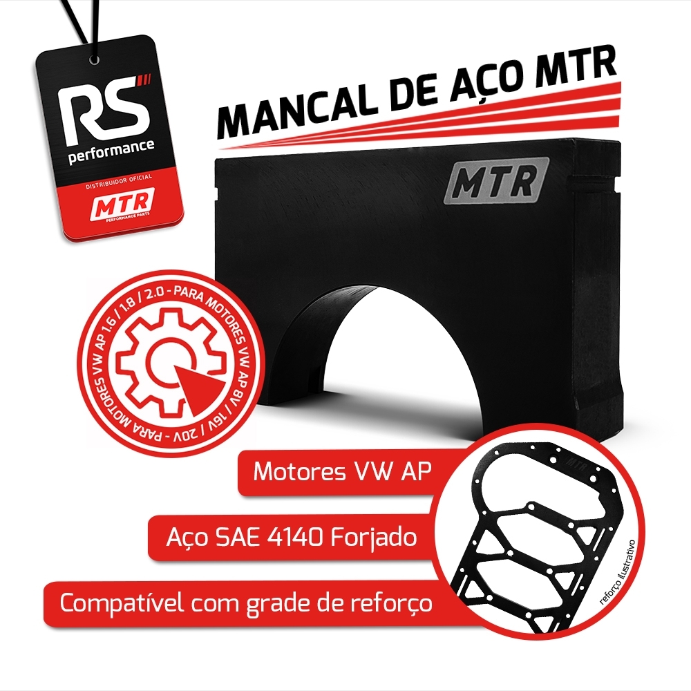 Jogo De Mancal Mtr Em Aço Forjado Vw Ap Até 1200cv