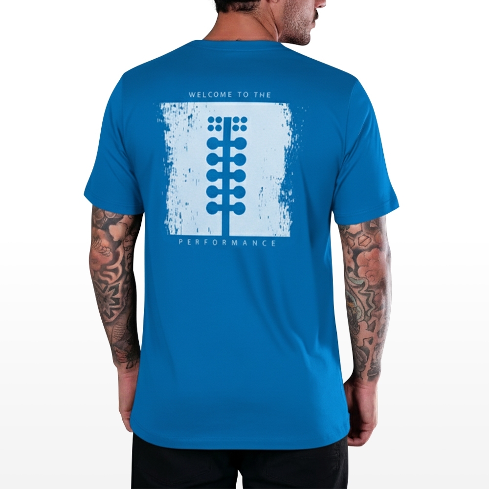 Camiseta Rs Performance Aquamarino Estampa Sinaleira Costas
