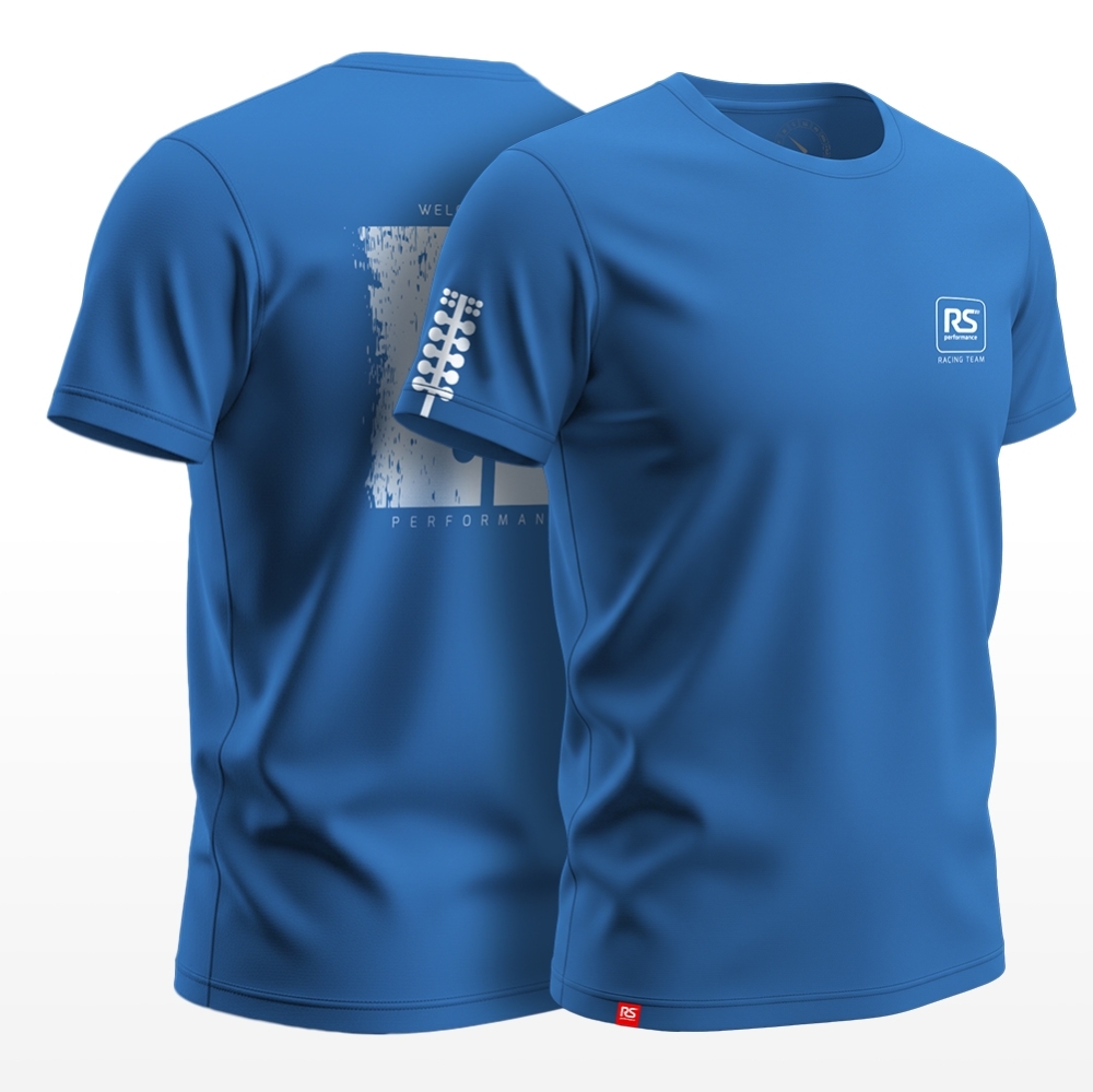 Camiseta Rs Performance Aquamarino Estampa Sinaleira Costas