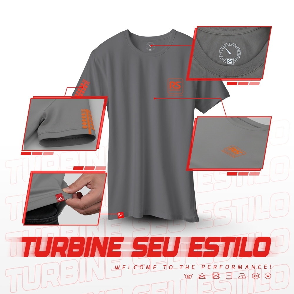 Camiseta Rs Performance Cinza Welcome To The Performance