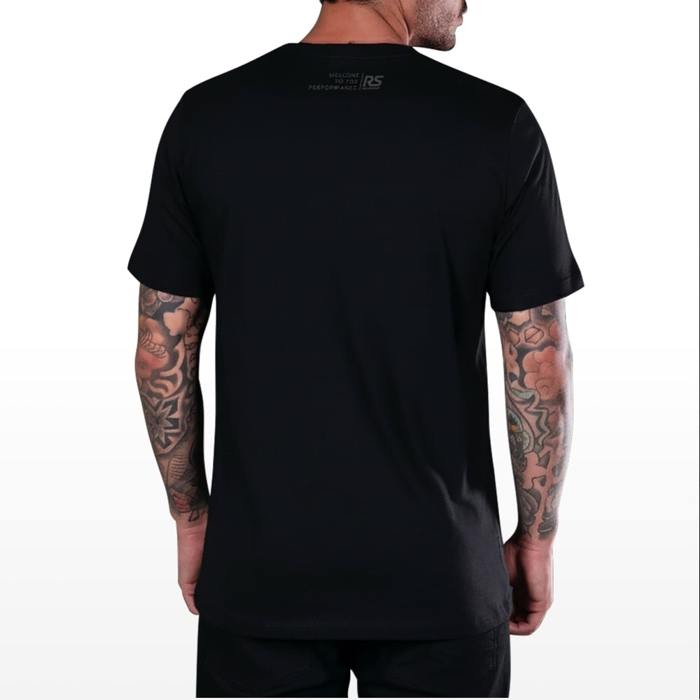 Camiseta Rs Performance Preta Estampa Sinaleira
