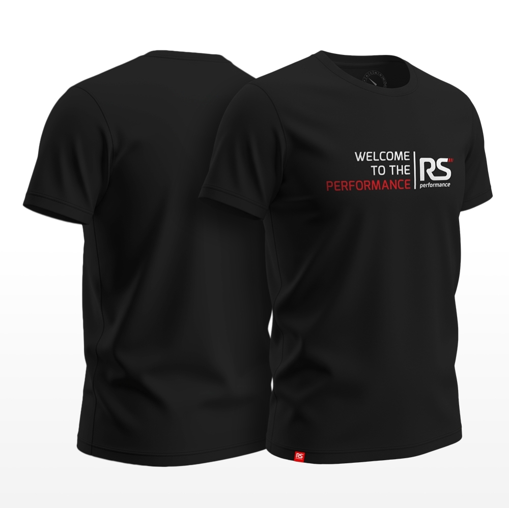 Camiseta Rs Performance Preta Welcome To The Performance