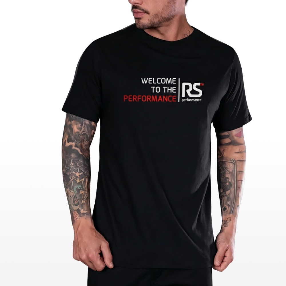Camiseta Rs Performance Preta Welcome To The Performance
