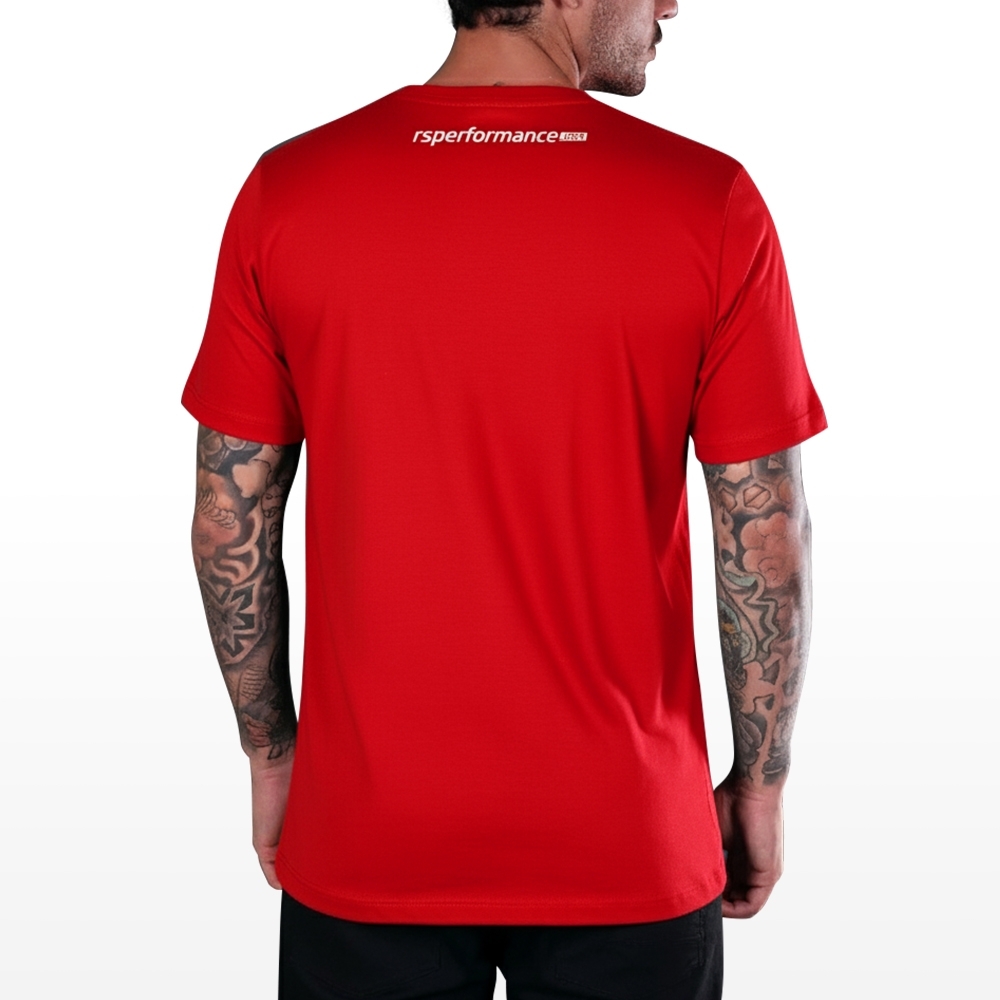 Camiseta Rs Performance Vermelha Estampa Welcome Pista
