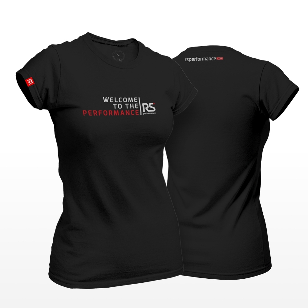 Camiseta Rs Performance Preta Feminina Relevo Welcome