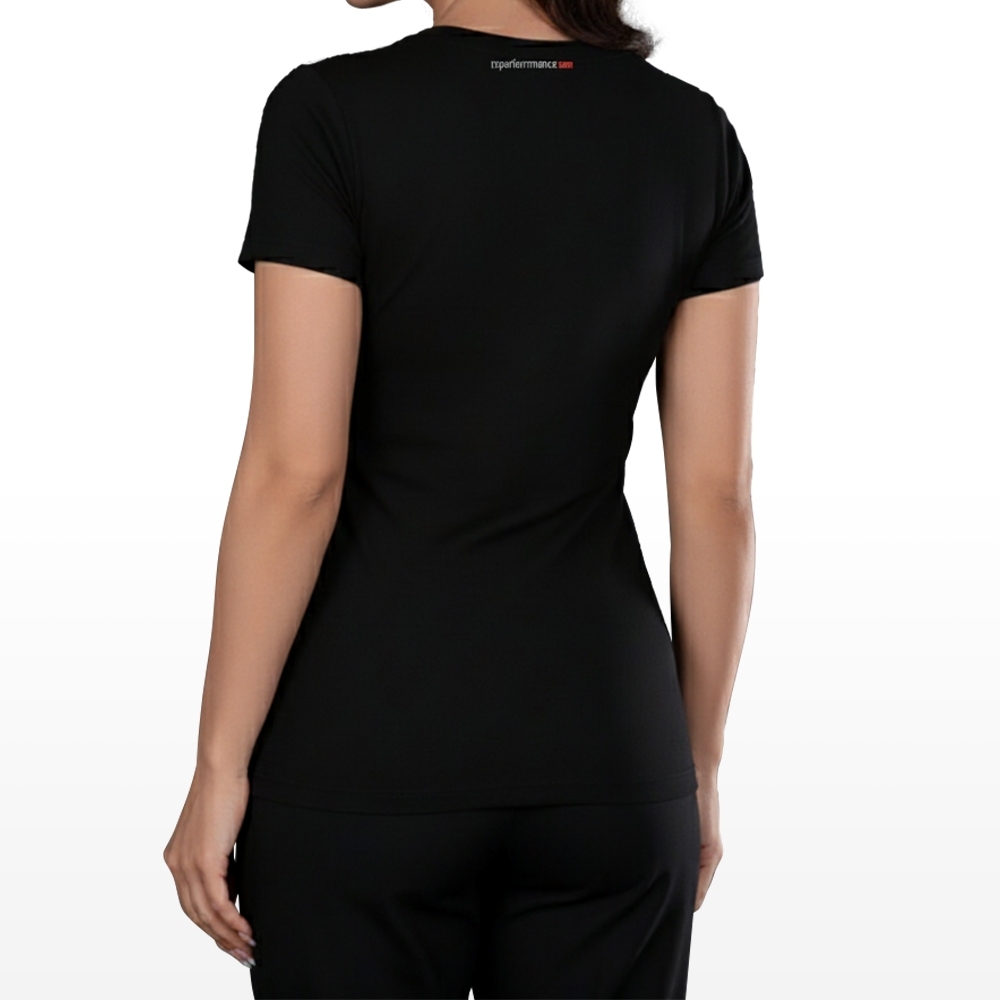 Camiseta Rs Performance Preta Feminina Welcome Burnout