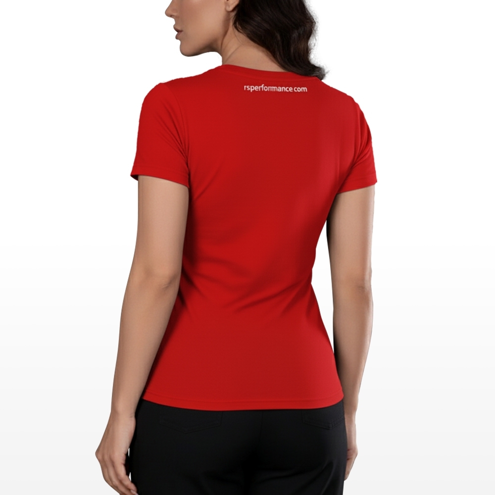 Camiseta Rs Performance Vermelha Feminina Welcome Pista