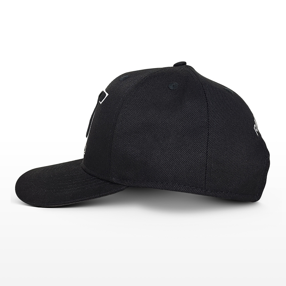 Boné Rs Performance Preto Bordado Detalhes em Branco