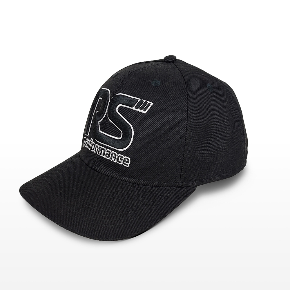 Boné Rs Performance Preto Bordado Detalhes em Branco