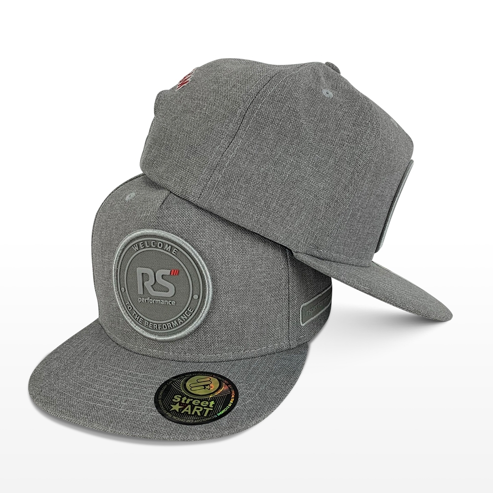 Boné Rs Performance Cinza Médio Trucker Aba Reta