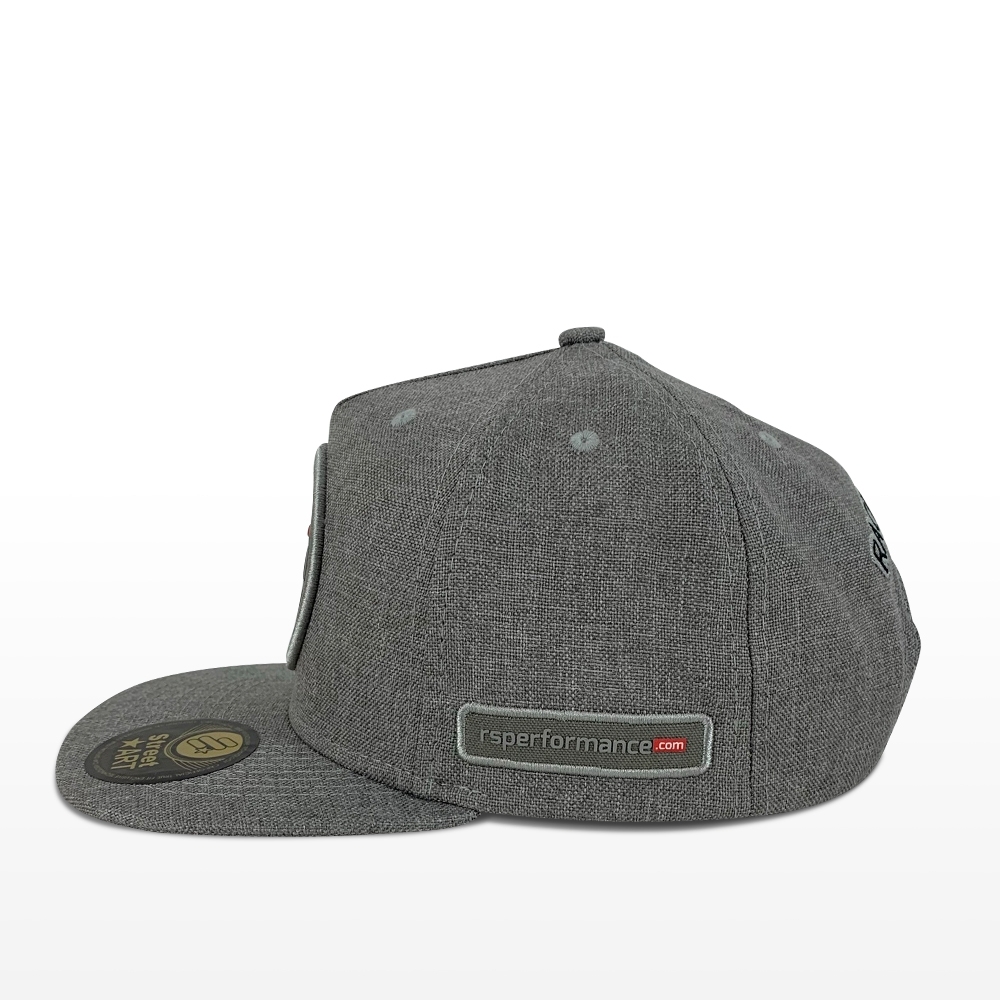 Boné Rs Performance Cinza Médio Trucker Aba Reta
