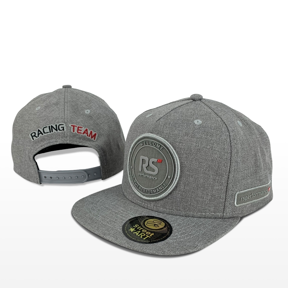 Boné Rs Performance Cinza Médio Trucker Aba Reta