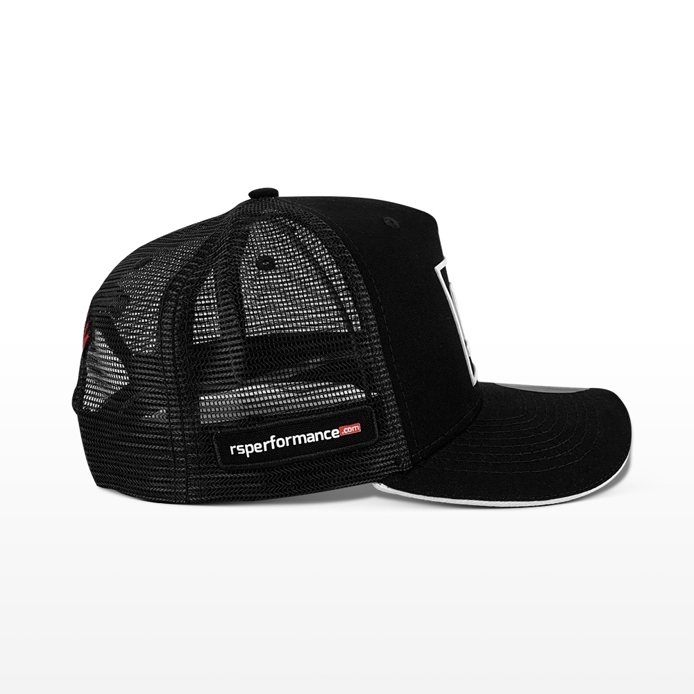 Boné Rs Performance Preto Branco Trucker Masculino