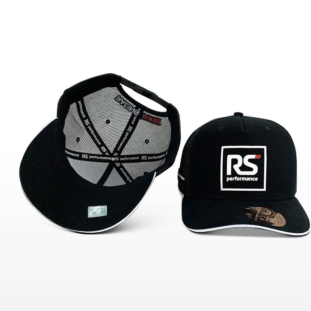 Boné Rs Performance Preto Branco Trucker Masculino