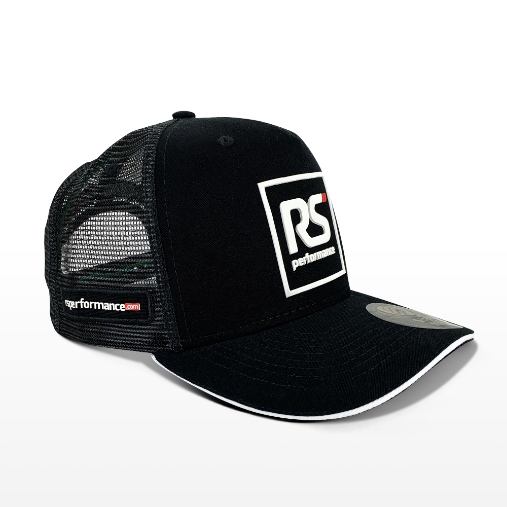 Boné Rs Performance Preto Branco Trucker Masculino