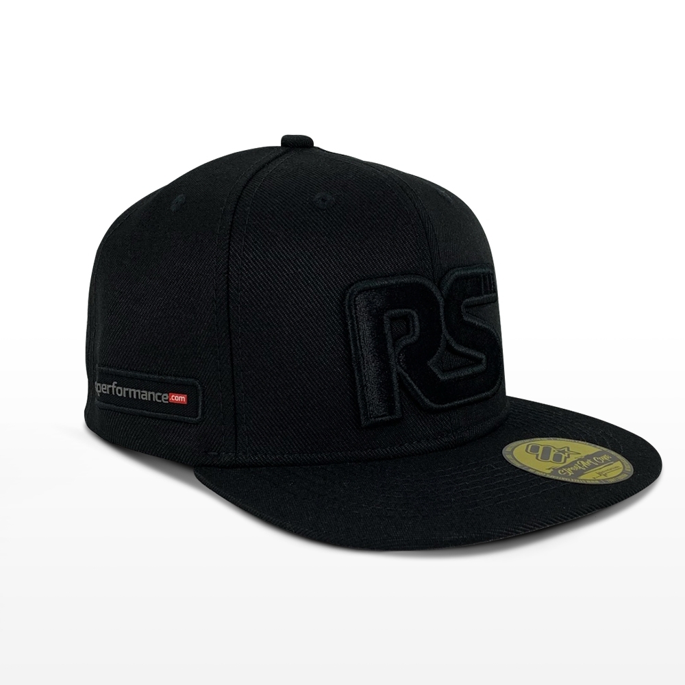 Boné Rs Performance Preto 6 Gomos Aba Reta Aplique