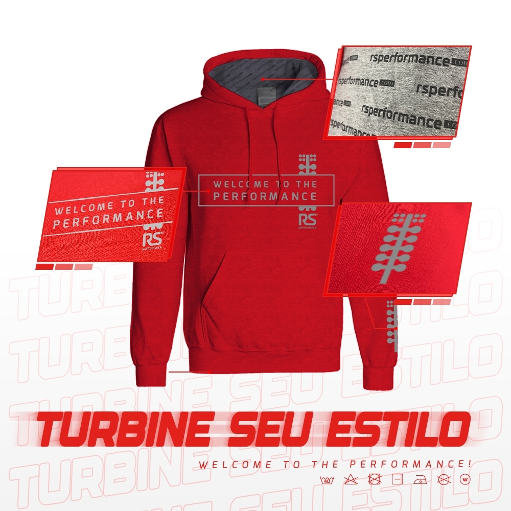 Moletom Rs Performance Vermelho Sinaleira Pinheirinho