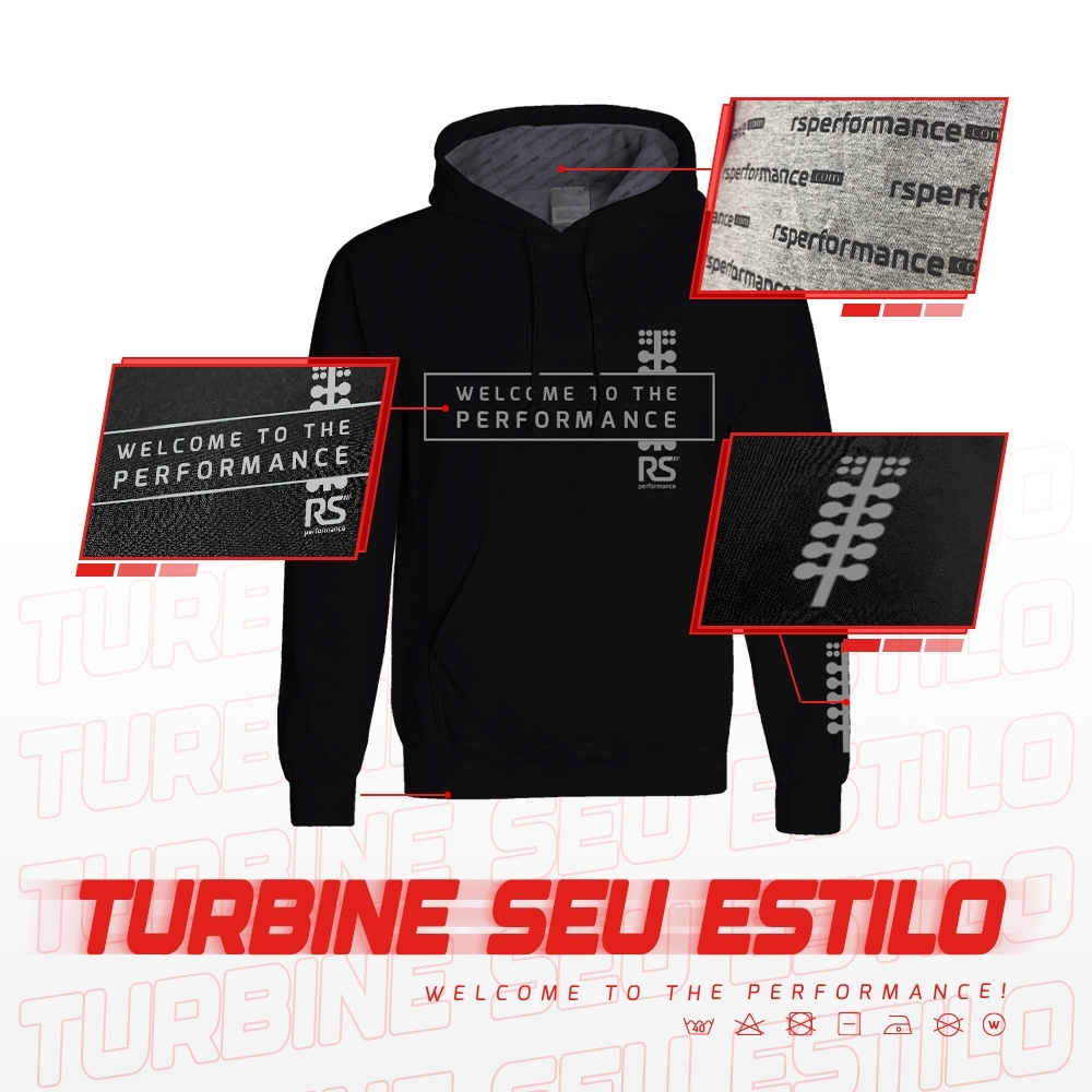 Moletom Rs Performance Preto Sinaleira Pinheirinho