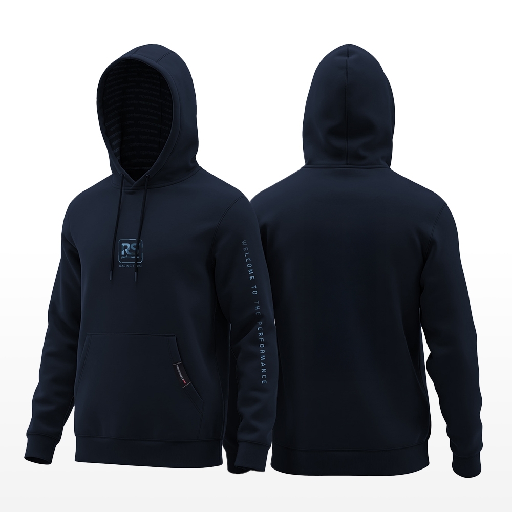 Moletom Capuz RS Performance Azul Marinho Especial Com Detalhes Militar