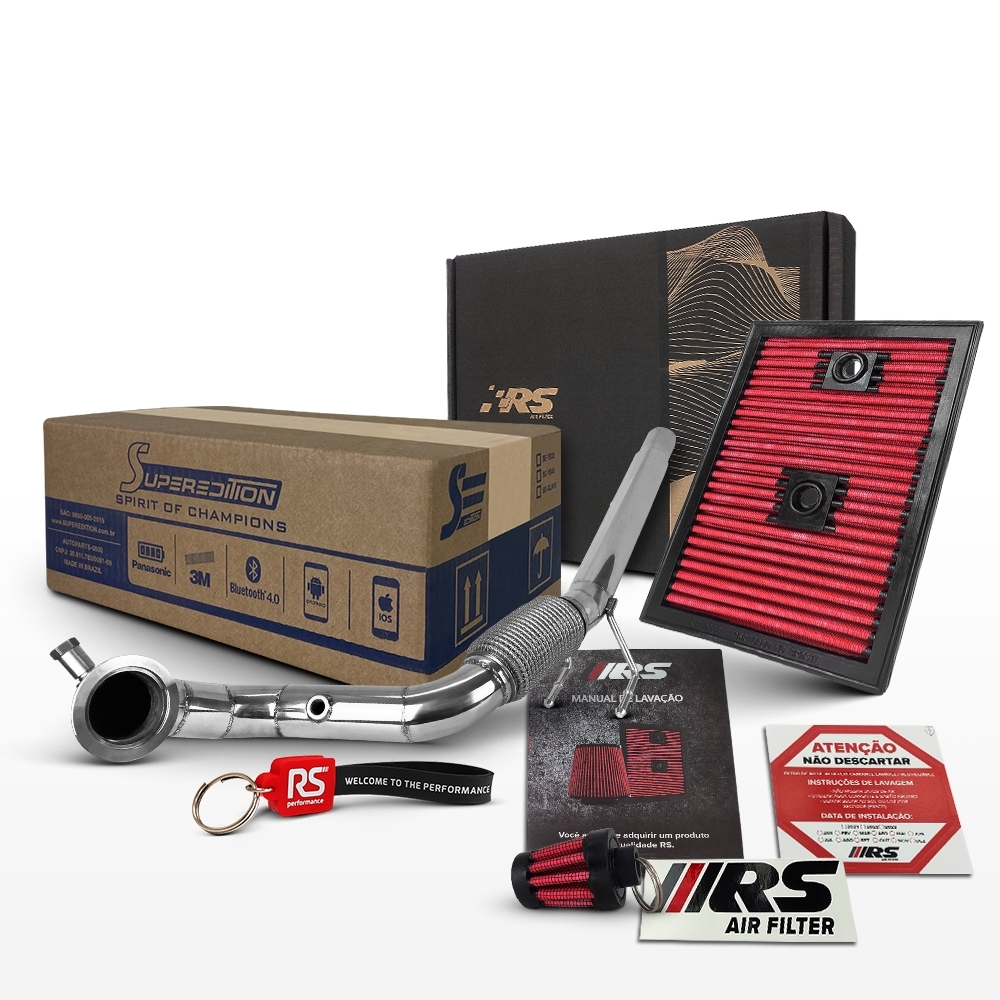 Kit Stage 2 RS Downpipe + Filtro Jetta/Golf/A3 TSI 1.4T 150