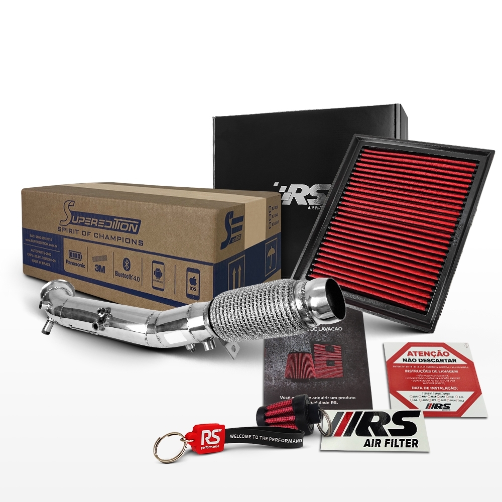 Kit Stage 2 RS Downpipe + Filtro Esportivo Amarok 2.0T 180cv