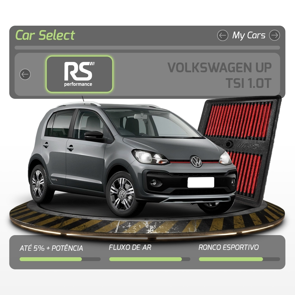 Kit Stage 2 RS Downpipe + Filtro Vw Up TSI 1.0T 105cv