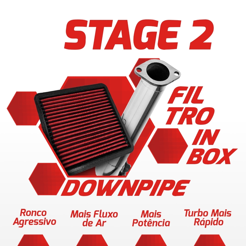 Kit Stage 2 RS Downpipe Filtro L200 Triton Dakar 3.2 180cv